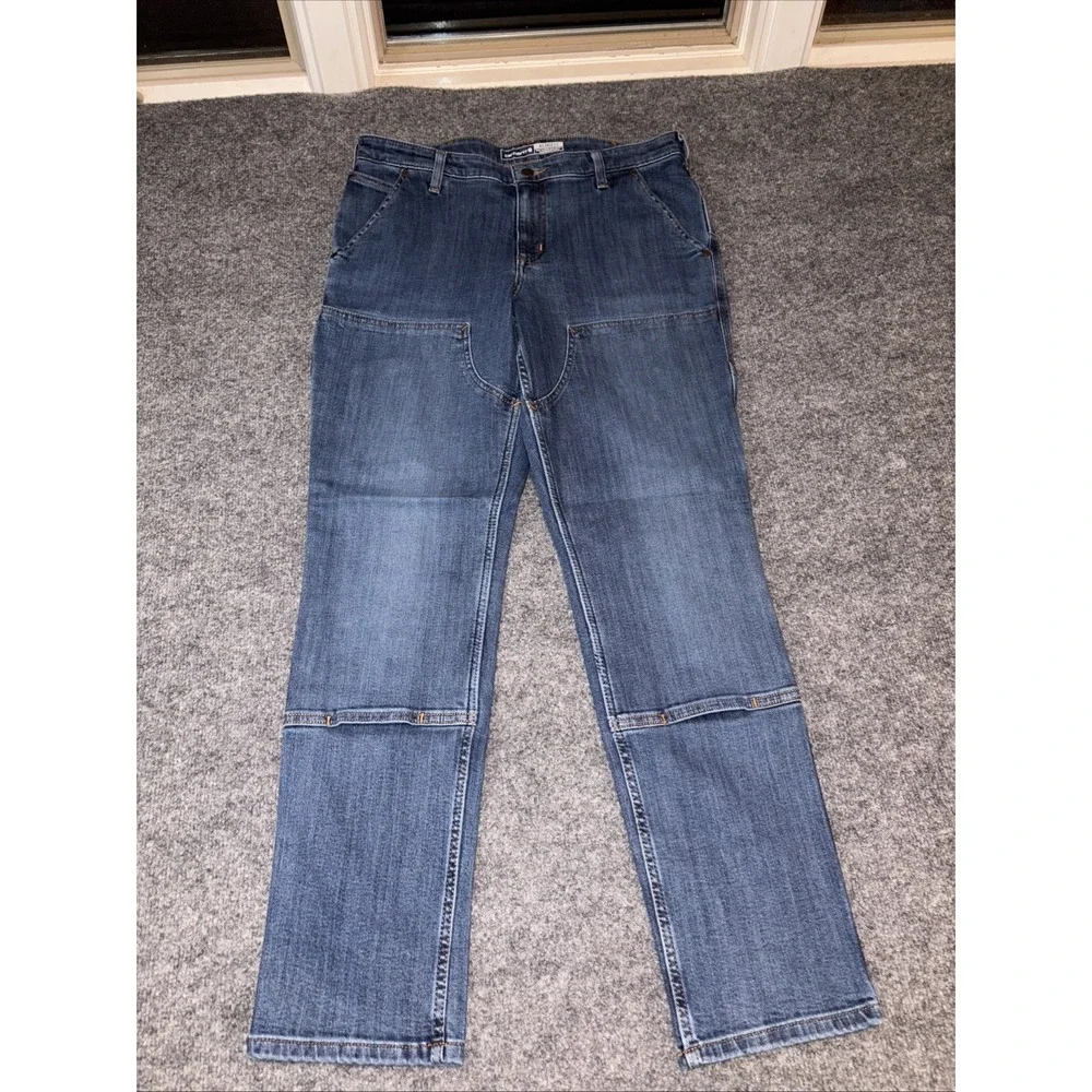 Carhartt Rugged Flex Relaxed Fit Double-Front Jean Size 12 Regular BD5110-W - Picture 1 of 13